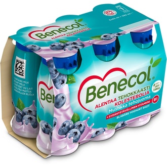 Benecol mustikka jogurttitehojuoma 6x65 ml
