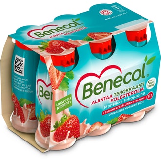 Benecol mansikka jogurttitehojuoma 6x65ml