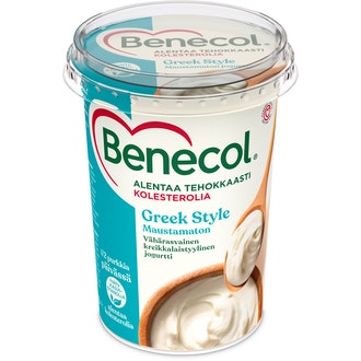 Benecol 450g Greek Style jogurtti maustamaton kolesterolia alentava