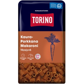 Torino 380g kaura-porkkana täysjyvämakaroni