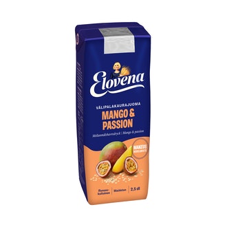 Elovena 2,5dl mango-passion välipalakaurajuoma