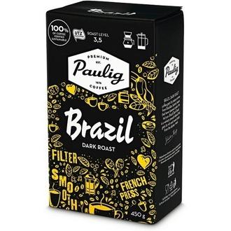 Paulig Brazil Dark Roast tumma paahto kahvi suodatinjauhatus 450g
