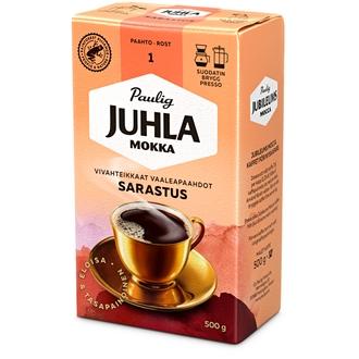 Paulig Juhla Mokka Sarastus kahvi suodatinjauhatus 500g