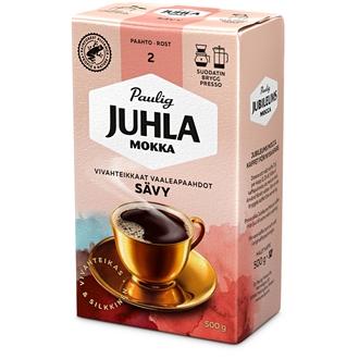 Paulig Juhla Mokka Sävy kahvi suodatinjauhatus 500g