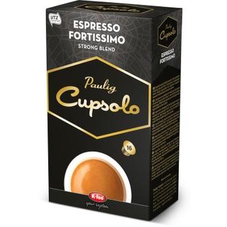 Paulig Cupsolo Espresso Fortissimo Utz 16Kpl Paahdettua, Jauhettua Kahvia