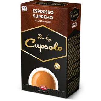 Paulig Cupsolo Espresso Supremo Utz 16Kpl Paahdettua, Jauhettua Kahvia