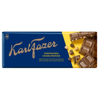 Karl Fazer kokonainen hasselpähkinä suklaalevy 200g