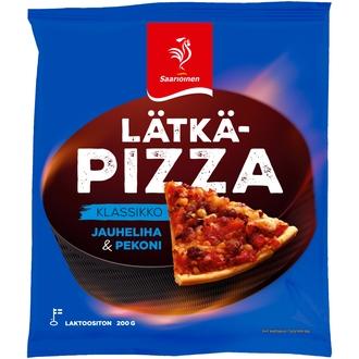 Saarioinen Lätkäpizza, jauheliha-pekonipizza 200g