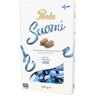 Panda Suomi maitosuklaa konvehti 250g
