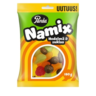 Panda Namix 180g hedelmä ja suklaa makeissekoitus