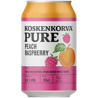 Koskenkorva PURE Peach-Raspberry 5,5% 33cl