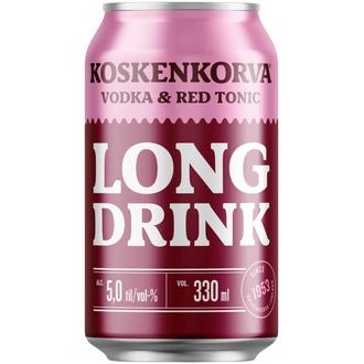 Koskenkorva Long Drink Vodka Red 5% 33cl CAN