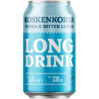 Koskenkorva Long Drink Vodka Bitter Lemon 5% 33cl CAN