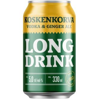 Koskenkorva Long Drink Vodka Ginger Ale 5% 33cl CAN