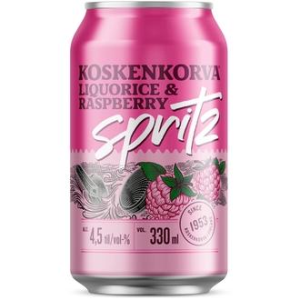 Koskenkorva Spritz Liquorice Raspberry 4,5% 33cl CAN