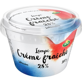 Arla Lempi Crème fraîche 200 g 28 %  laktoositon