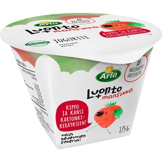 Arla Luonto+ AB laktoositon mansikka jogurtti 175g