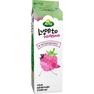 Arla Luonto+ AB laktoositon vadelma jogurtti 1 kg