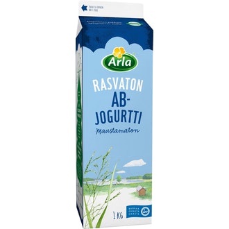 Arla Maustamaton rasvaton AB-jogurtti 1 kg laktoositon