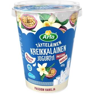 Arla Kreikkalainen jogurtti Passion-Vanilja 400 g laktoositon