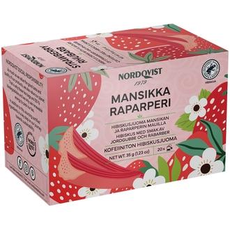 Nordqvist Mansikka-raparperi 20 x 1,75 g RFA