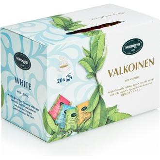 Nordqvist Valkoinen 20x1,50g valkoinen maustettu pussiteelajitelma