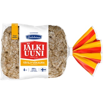 Oululainen täysjyväkaurajälkiuunileipä 4kpl/240g