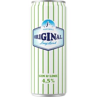 Hartwall Original Long Drink Wl Lime 4,5% 0,33 L
