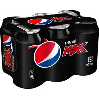 Hartwall Pepsi Max 0,33l tölkki 6-pack 4x6-pack/tray