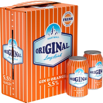 Hartwall Original Orange Long Drink 5,5% 0,33l 12-pack