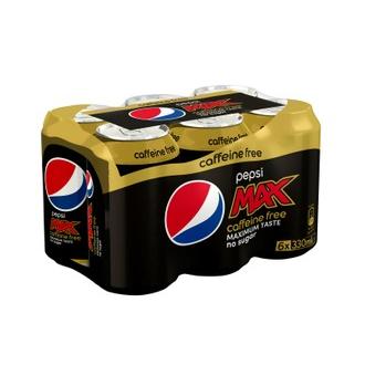 6 x Pepsi Max Caffeine-Free virvoitusjuoma 0,33 l