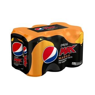 6 x Pepsi Max Mango virvoitusjuoma 0,33 l