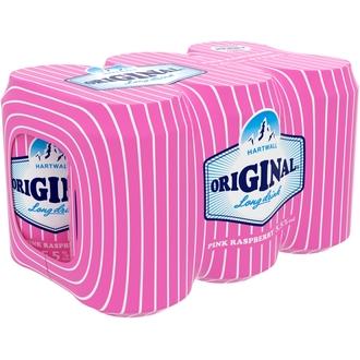 6 x Hartwall Original Long Drink Pink Raspberry 5,5% 0,33 l
