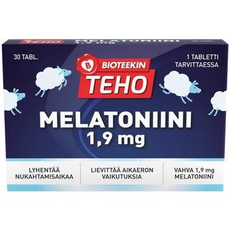 Bioteekki Teho Melatoniini 1,9 Mg Ravintolisä 30 Tabl