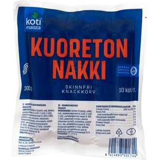 Kotimaista kuoreton nakki 300g