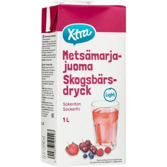 Xtra sokeriton metsämarjajuoma 1l