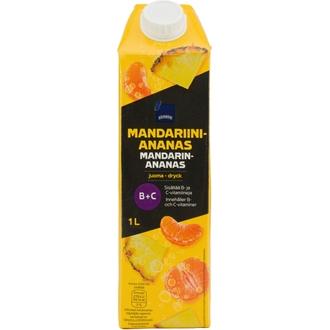 Rainbow 1L Ananas-Mandariinijuoma + B- & C-Vitamiini