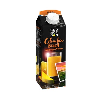 God Morgon Colombia/Brazil appelsiini-mango täysmehu 1l