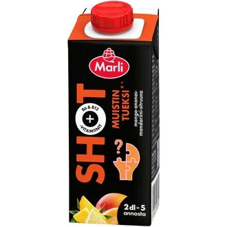 Marli Shot Mango-mandariini-ananas-sitruuna + B6&B12-vitamiinit 2 dl