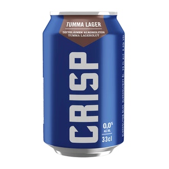 Crisp alkoholiton tumma lager  olut 0 % tölkki 0,33 L