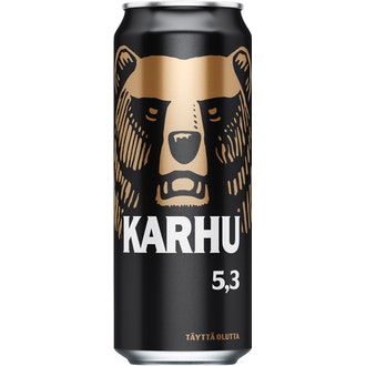 Karhu Lager olut 5,3% tölkki 0,5 L