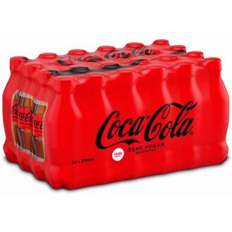24-pack Coca-Cola Zero Sugar virvoitusjuoma muovipullo 0,33 L