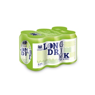 6-pack Koff Long Drink Lime 5,5 % tölkki 0,33 L