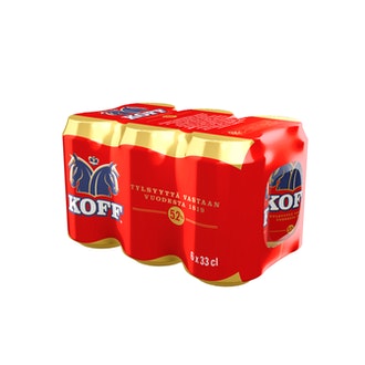 Koff lager 5,2% 0,33l 6-pack