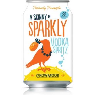 Crowmoor Vodka Spritz Positively Pineapple maustettu alkoholijuoma 4,1 % tölkki 0,33 L