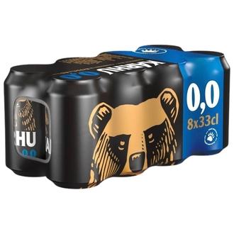 8-pack Karhu Alkoholiton Lager olut 0,0% tölkki 0,33 L
