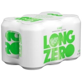 6-Pack Golden Cap Long Zero Lime long drink 5 % tölkki 0,33 L