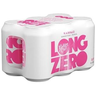 6-pack Golden Cap Long Zero Karpalo long drink 5 % tölkki 0,33 L