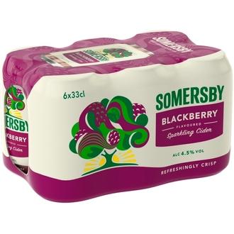 6-pack Somersby Blackberry siideri 4,5 % tölkki 0,33 L