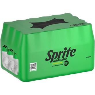 24-pack Sprite Zero Sugar Sitruuna-Lime virvoitusjuoma muovipullo 0,33 L